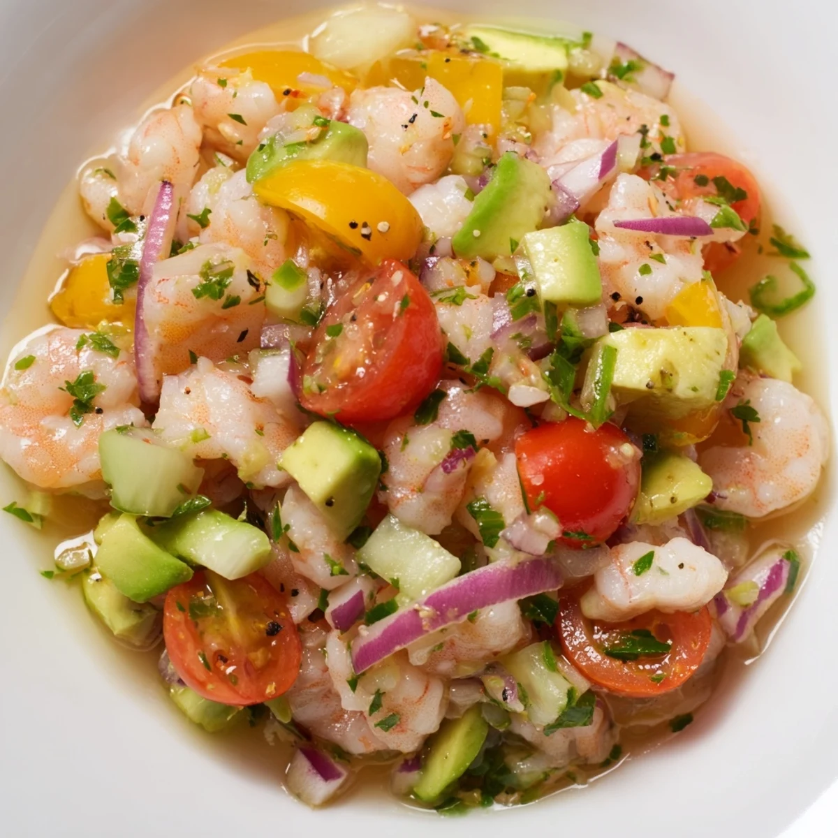 Light Fresh Shrimp Ceviche
