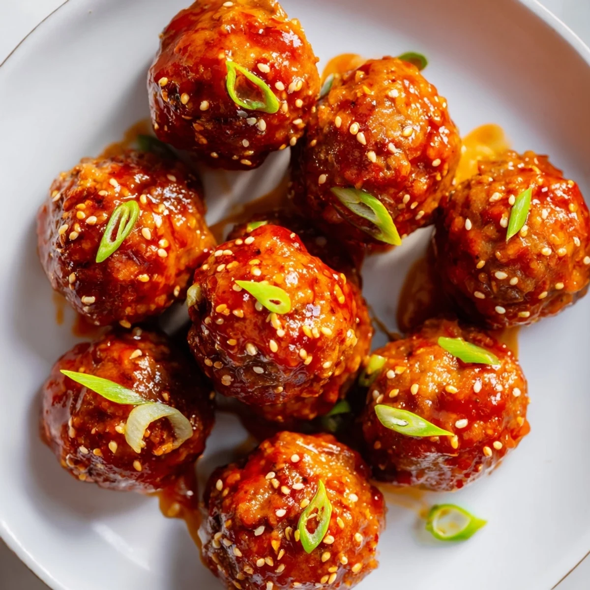 Spicy Sriracha Honey Meatballs
