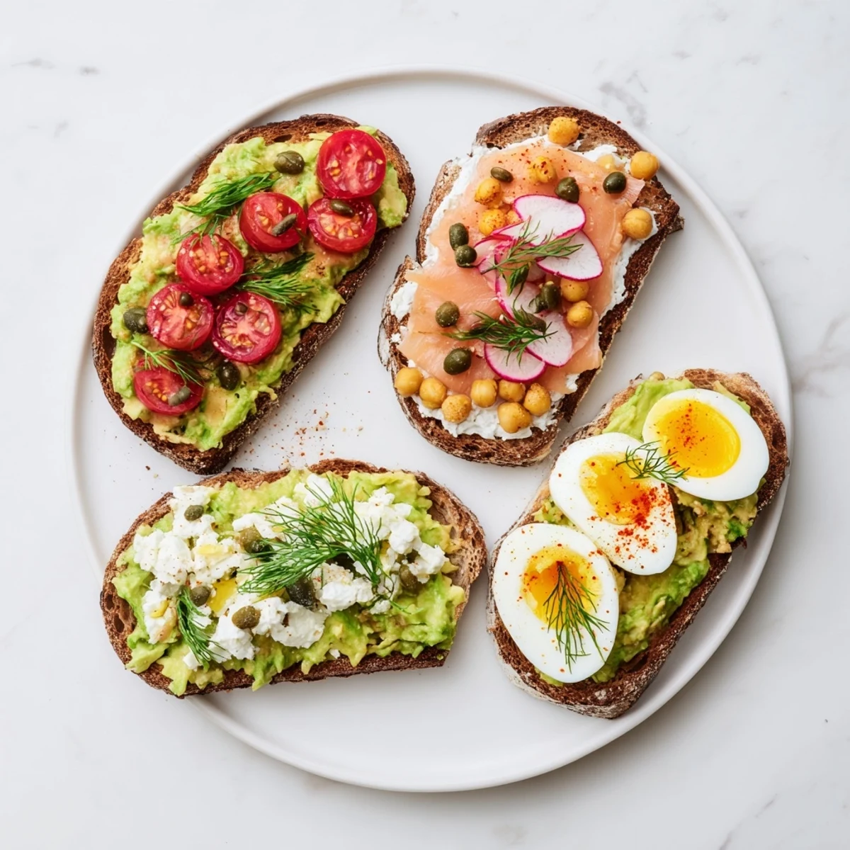 Avocado Toast Four Ways