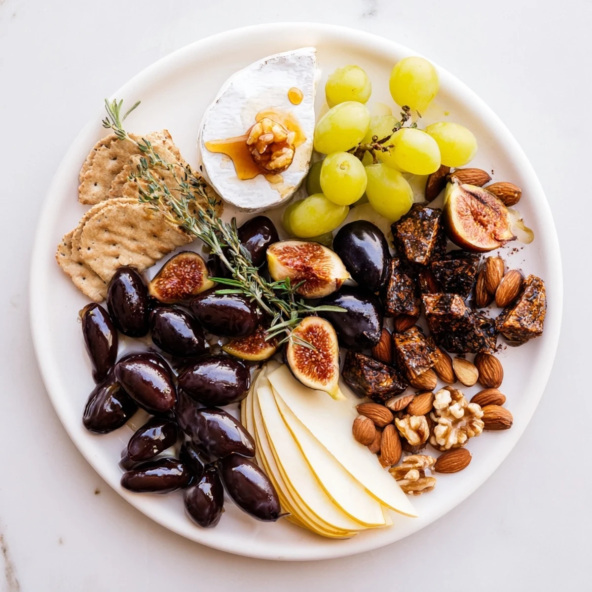 Visually stunning Winter Solstice Board features a balance of savory and sweet elements, perfect for sharing.