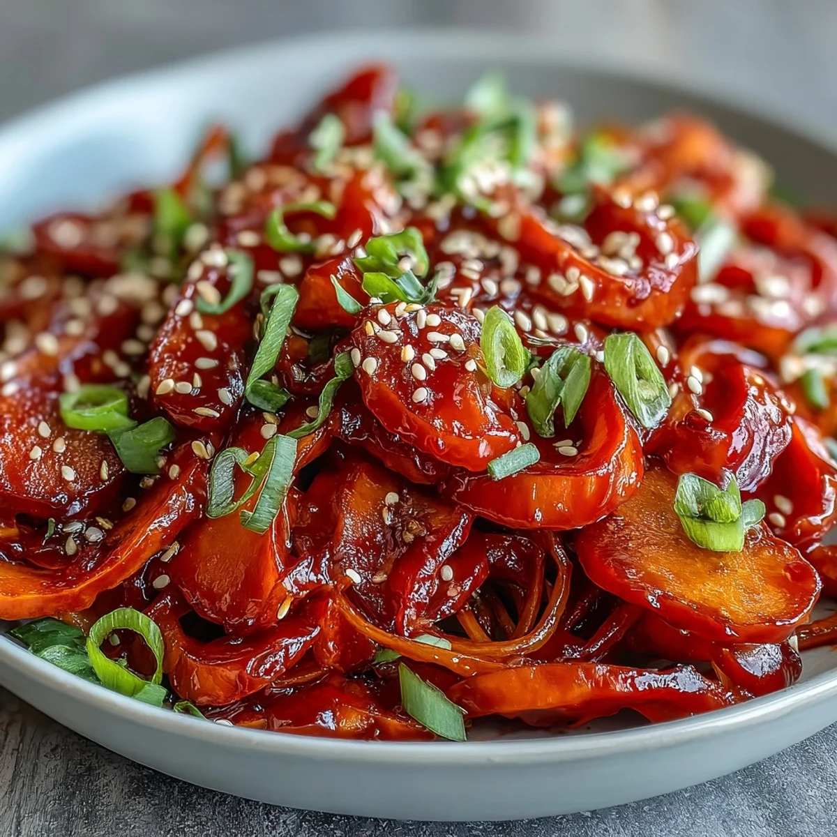 Topped with toasted sesame seeds and fresh cilantro for a vibrant meal.