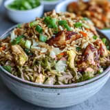 Egg Roll Fried Rice with Chicken