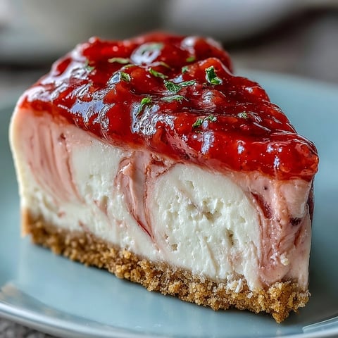 Freshly baked guava cheesecake with a vibrant pink swirl on a crisp Maria cookie crust, ready to slice and serve.