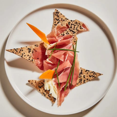 Paper Crane folded appetizer