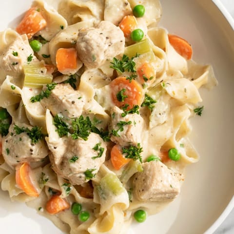 Creamy Chicken Egg Noodles