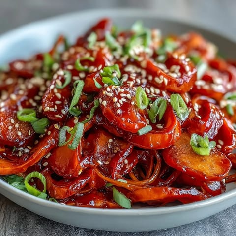 Topped with toasted sesame seeds and fresh cilantro for a vibrant meal.