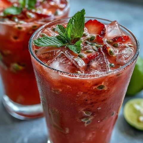 DIY Iced Guava Passionfruit Drink