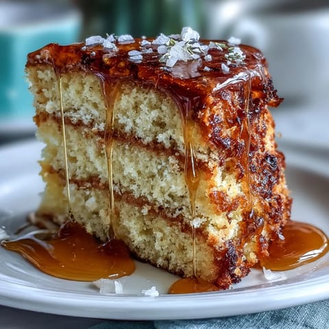 Salted Honey Lavender Cake