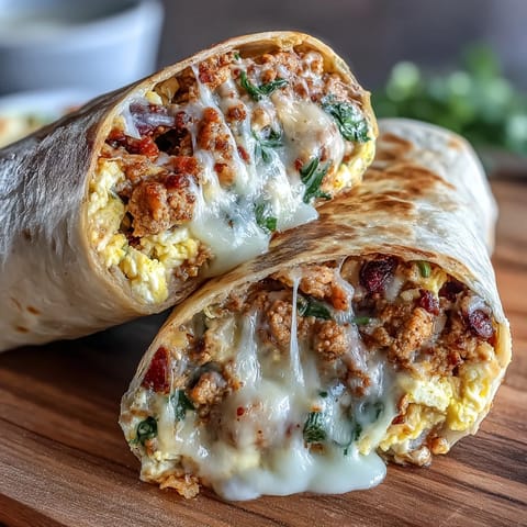 High Protein Breakfast Burritos