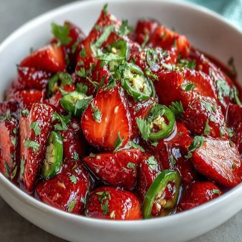 Fresh Strawberry Salsa Lime