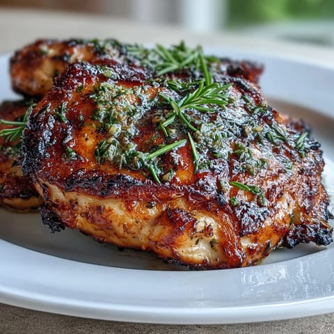Golden roasted chicken infused with lemon and herbs, served with crispy baby potatoes for a flavorful spring dinner.  