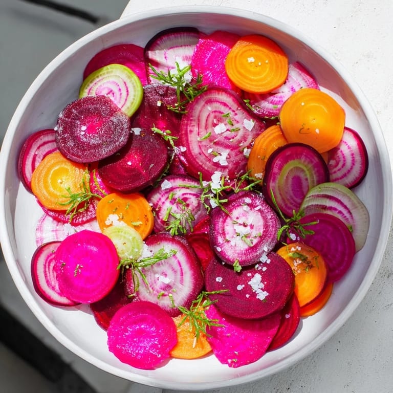 This Neon Night recipe features a beautiful black board displaying colorful fruits, pickles, and eggs ready to serve.