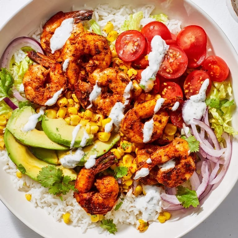 Imagine tender shrimp in these delicious Cajun taco bowls, served with cooling sour cream and lime wedges.