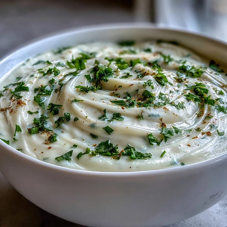 Creamy Vegetable Soup ladled from a large pot, blending vibrant carrots, broccoli, and cauliflower in a savory broth.