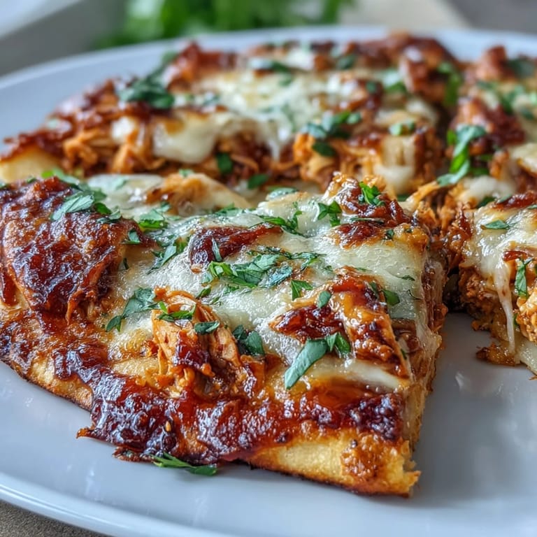 Indian-inspired garlic naan crust loaded with Mexican-style enchilada chicken, jalapeño slices, and melty cheese.