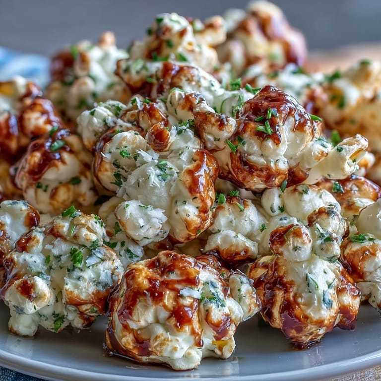 Aromatic truffle oil popcorn with freshly grated Parmesan, garnished with parsley, perfect for movie nights or elegant gatherings.