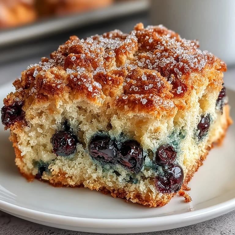 Buttery homemade blueberry scones made with tangy sourdough discard, perfect for a warm breakfast or afternoon treat.  