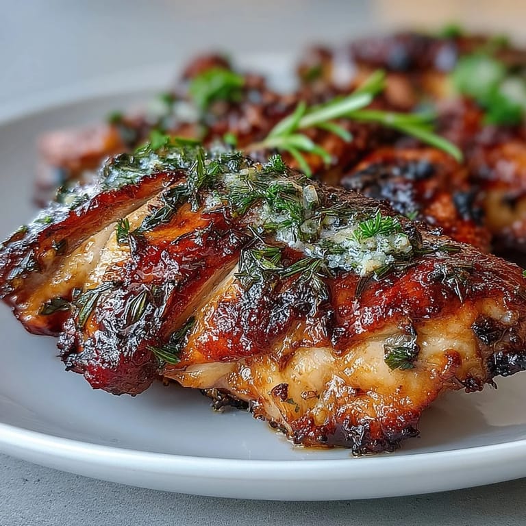 Lemon and herb-scented roasted chicken with golden baby potatoes, ideal for a vibrant and satisfying dinner.