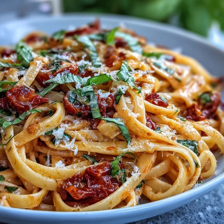 One-Pot Creamy Tomato Basil Pasta, a forkful of comfort with fresh basil.